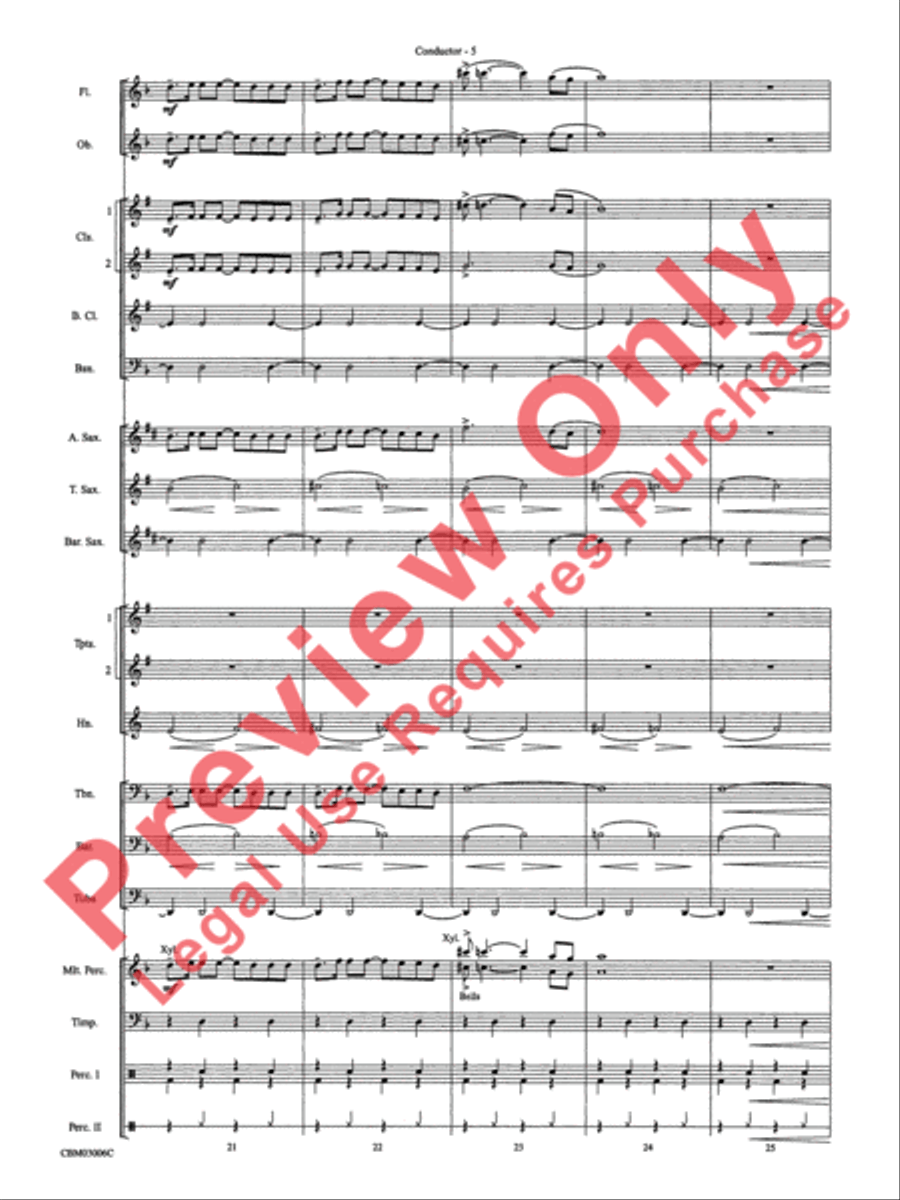 The James Bond Theme (from Die Another Day) Concert Band scores gallery preview page 8