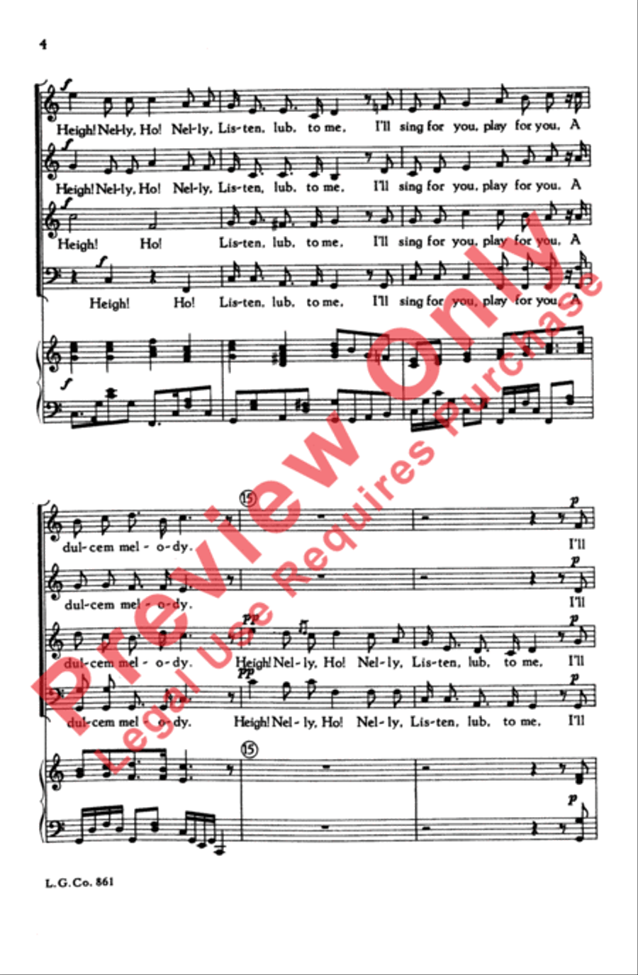Nelly Bly Nelly Bly 4-Part scores gallery preview page 4