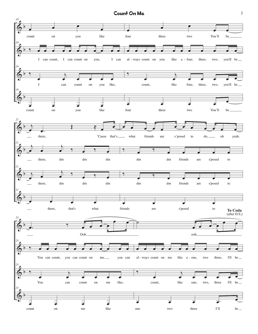 Count On Me SSAA scores gallery preview page 3