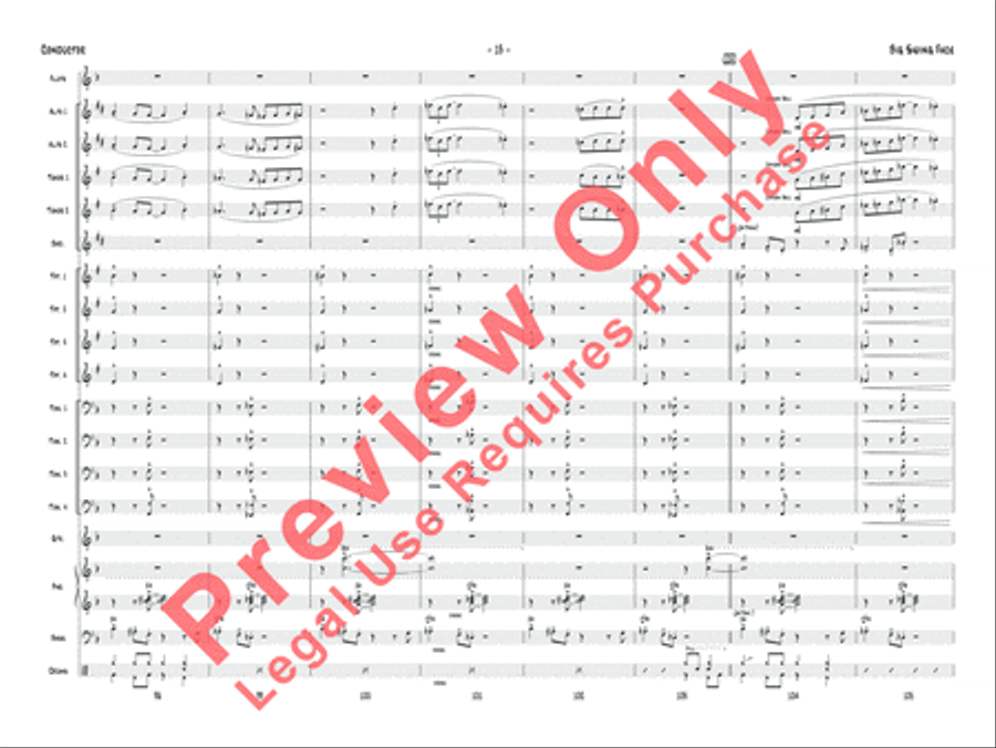 Big Swing Face Jazz Ensemble scores gallery preview page 16