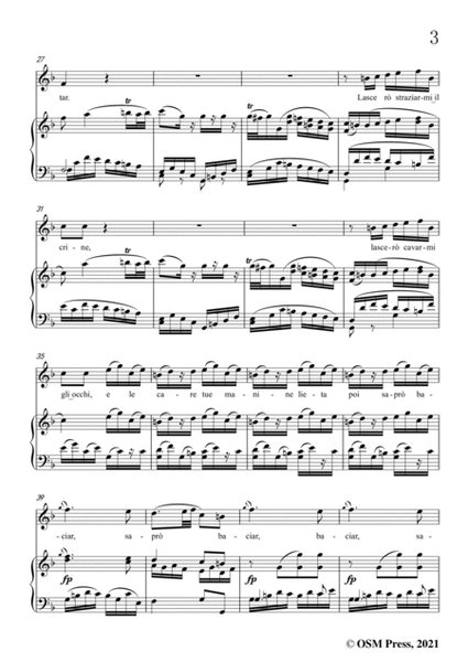 Mozart-Batti,batti o bel Masetto,in C Major,from Don Giovanni,for Voice and Piano