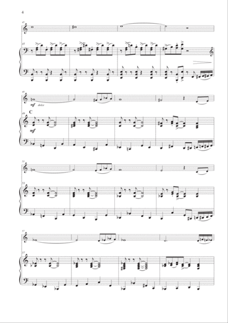 Tango Pour Claude Violin Solo scores gallery preview page 4