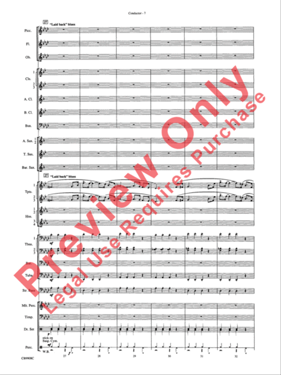 Swing's the Thing Concert Band scores gallery preview page 10