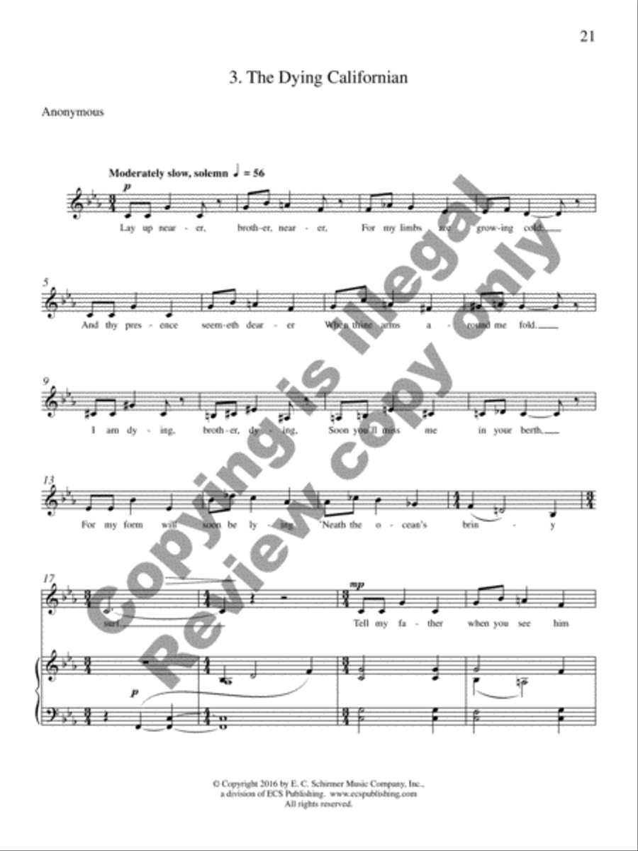 American Death Ballads (Piano/Vocal Score) Medium Voice scores gallery preview page 15