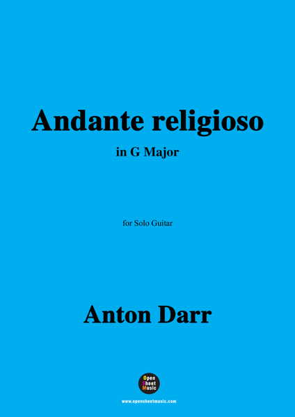 Adam Darr-Andante religioso,in G Major,for Guitar image number null