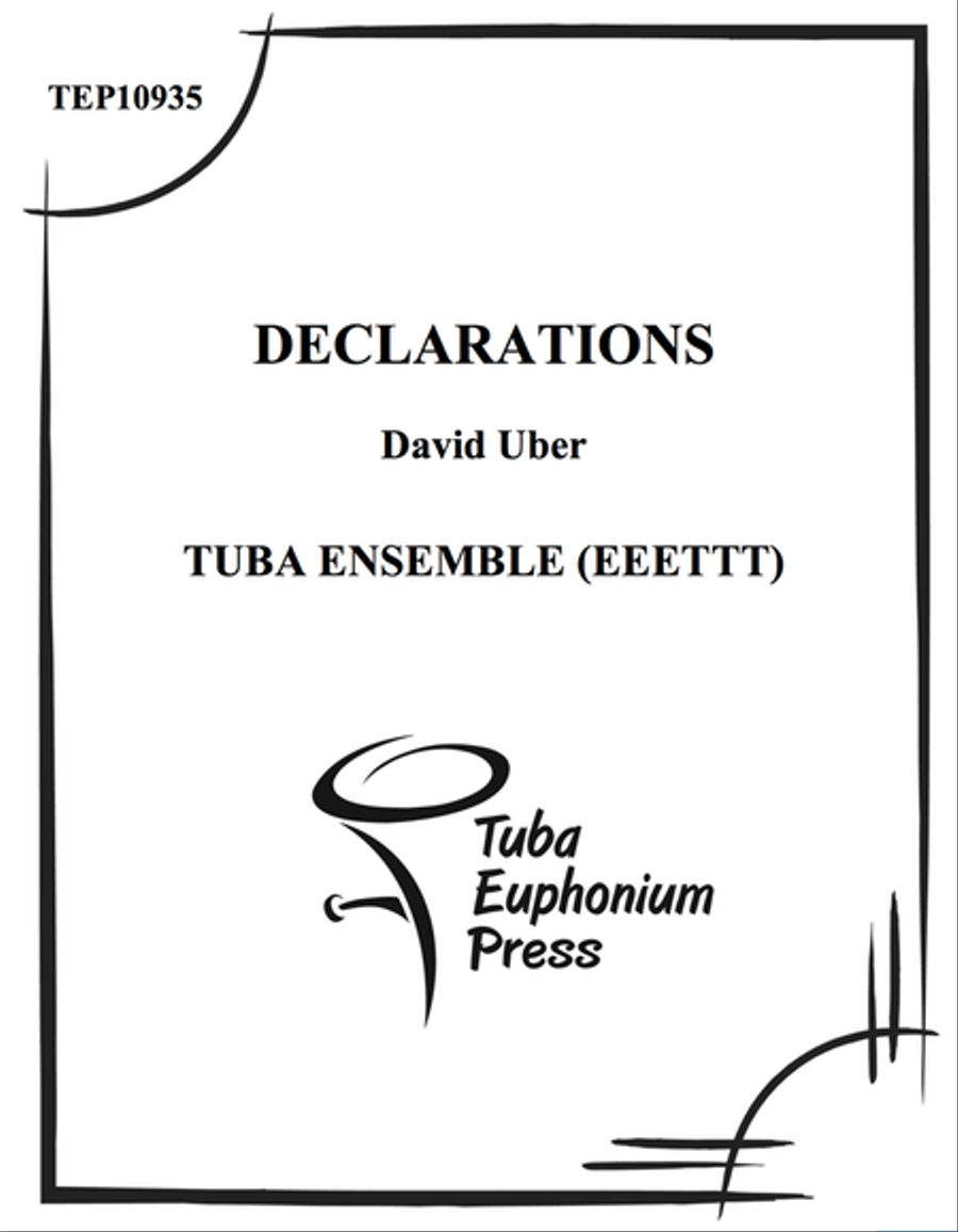 Declarations Large Ensemble scores gallery preview page 1