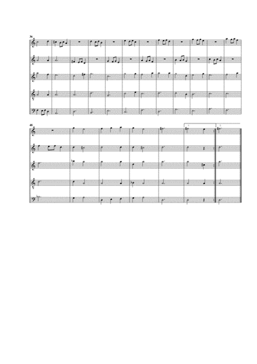 Courant SSWV 58 (arrangement for 5 recorders)