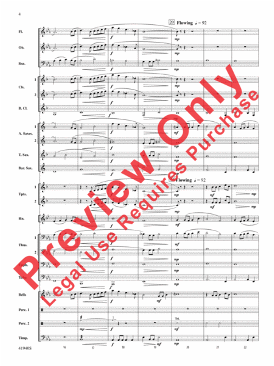 . . . And Goodnight . . . And Goodnight Concert Band scores gallery preview page 5