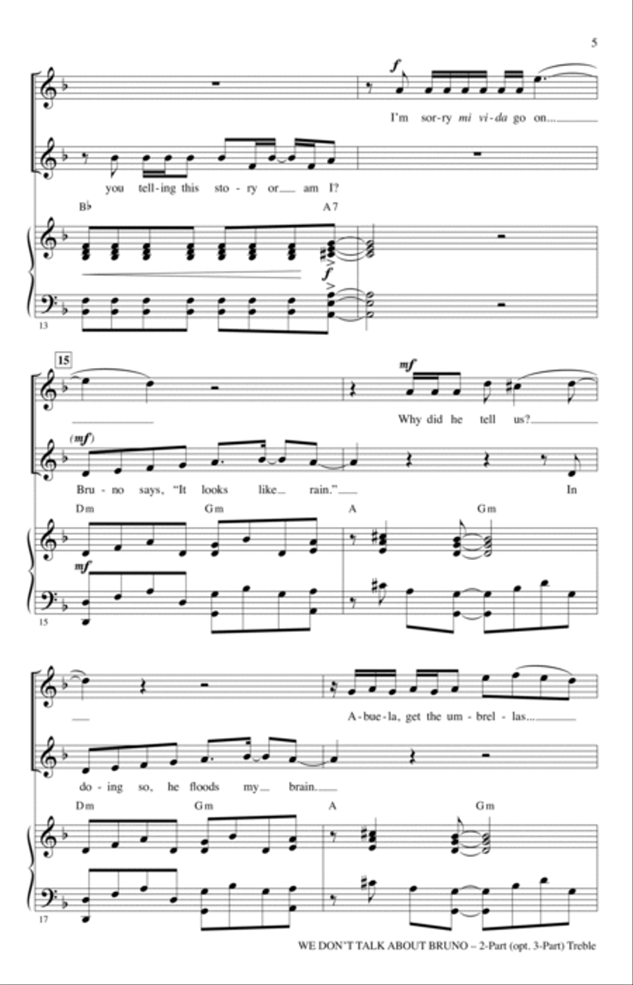 We Don't Talk About Bruno (arr. Audrey Snyder)