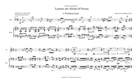 Lemurs are Afraid of Fossas for cello and piano image number null