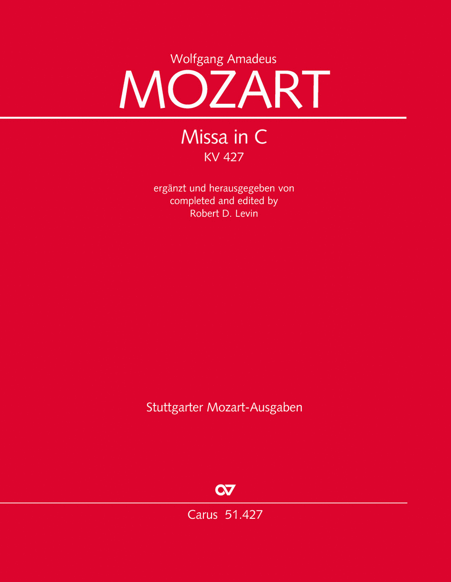 Book cover for Mass in C Minor, K. 139/47a "Waisenhaus"