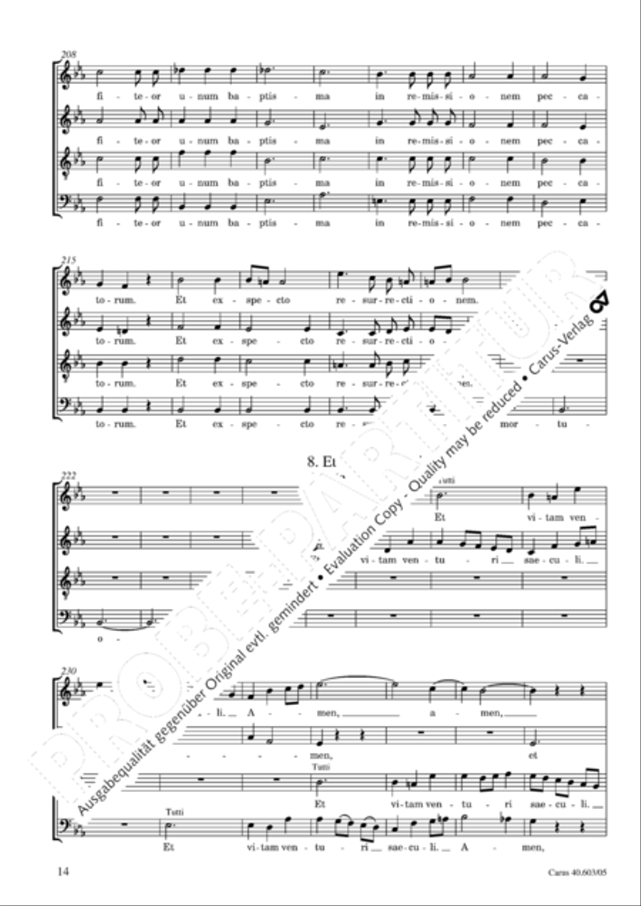 Grosse Orgelsolomesse in Es 4-Part scores gallery preview page 15