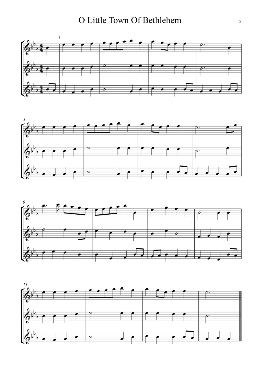 8 Flexible Christmas Trios Large Ensemble scores gallery preview page 5