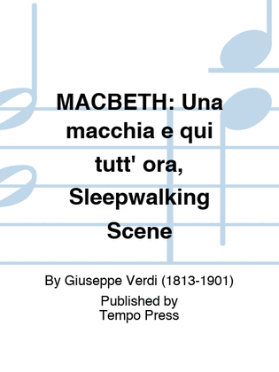 MACBETH: Una macchia e qui tutt' ora, Sleepwalking Scene