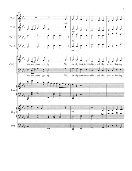 Bethlehem Joy – A Christmas Medley Brass Quartet, Choir, Organ, and Piano image number null