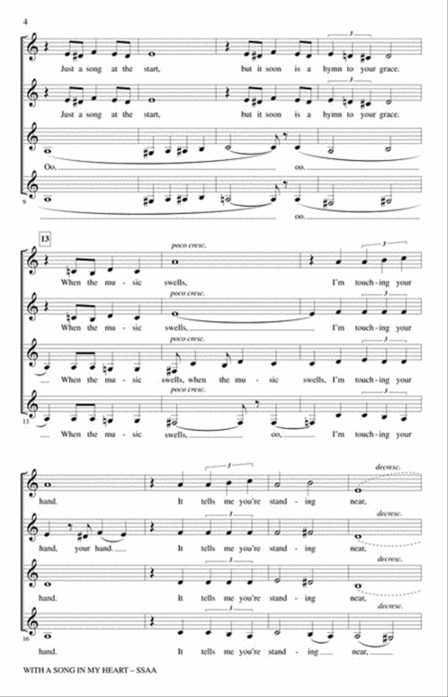 With a Song in My Heart SSAA scores gallery preview page 3