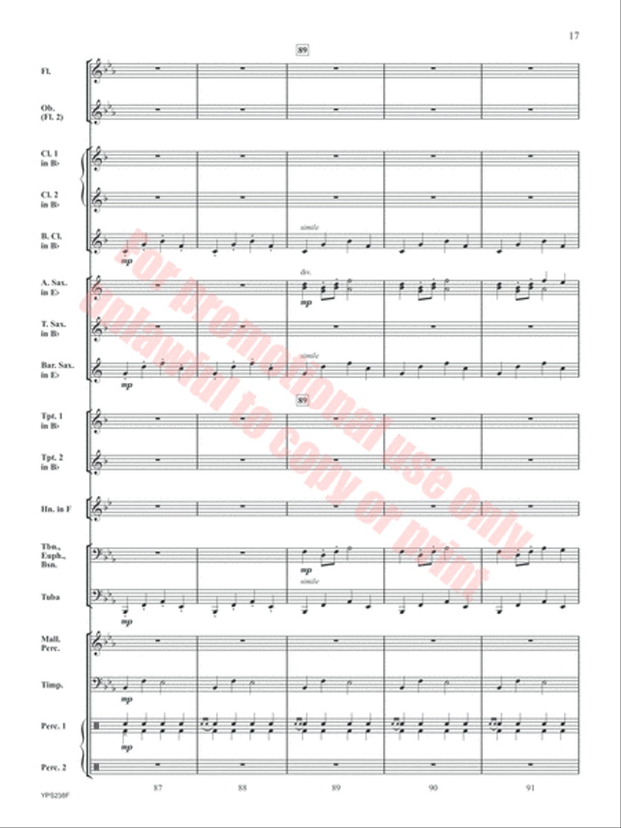 Rugby Heritage Concert Band scores gallery preview page 17