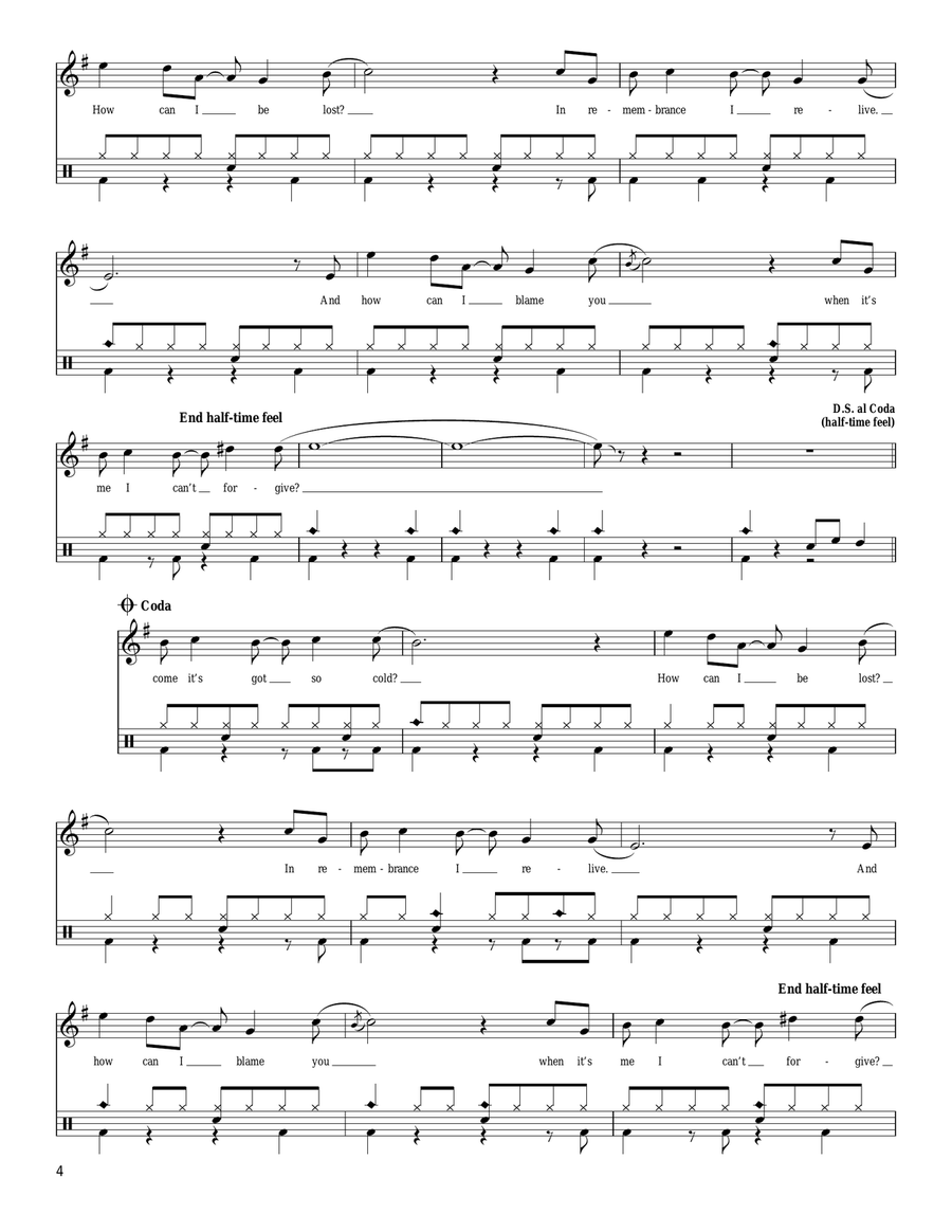 The Unforgiven III Drum Set scores gallery preview page 4
