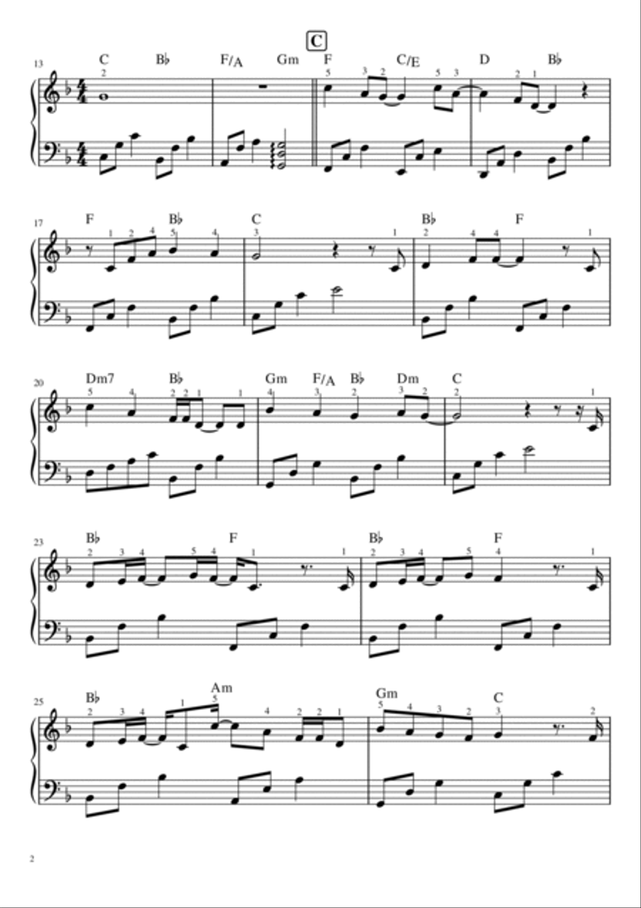 Can You Feel The Love Tonight Easy Piano scores gallery preview page 2