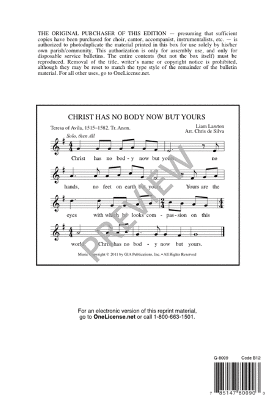 Christ Has No Body Now but Yours 4-Part scores gallery preview page 11