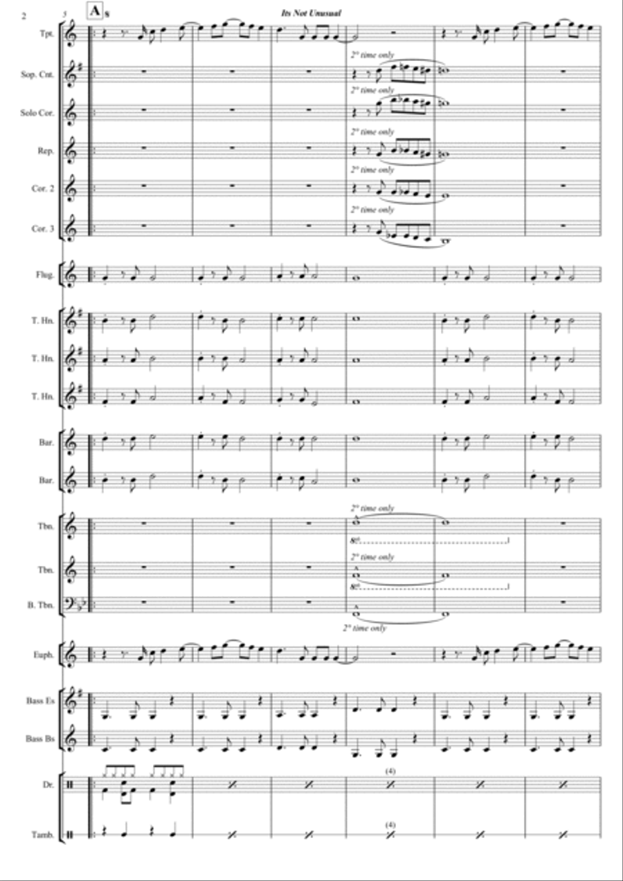 It's Not Unusual Brass Band scores gallery preview page 3