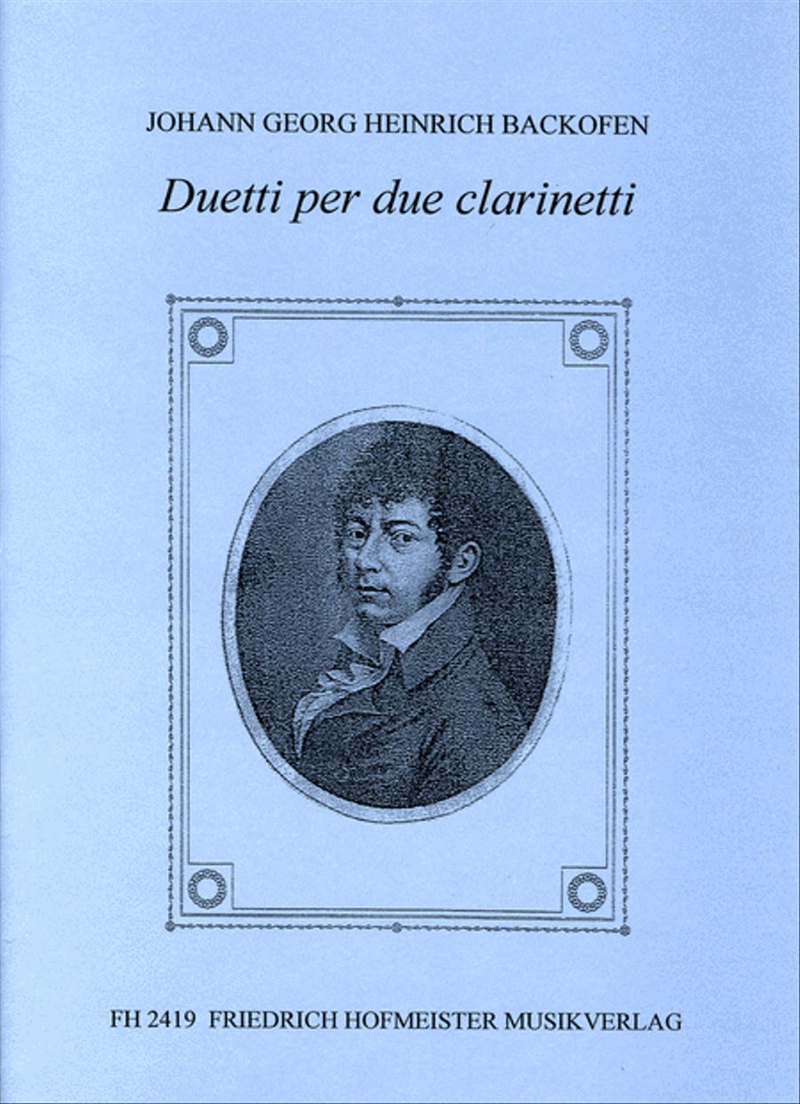 Duetti per due clarinetti Woodwind Duet scores gallery preview page 1
