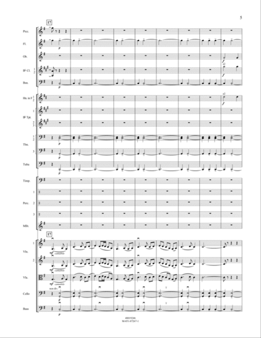 Variations on A Korean Folk Song - Conductor Score (Full Score) Full Orchestra scores gallery preview page 4