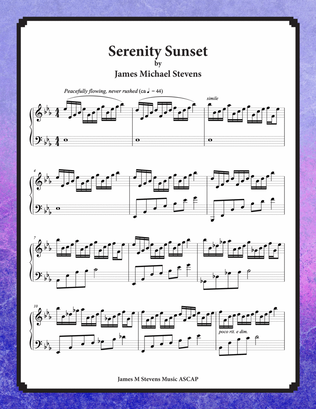 Book cover for Serenity Sunset