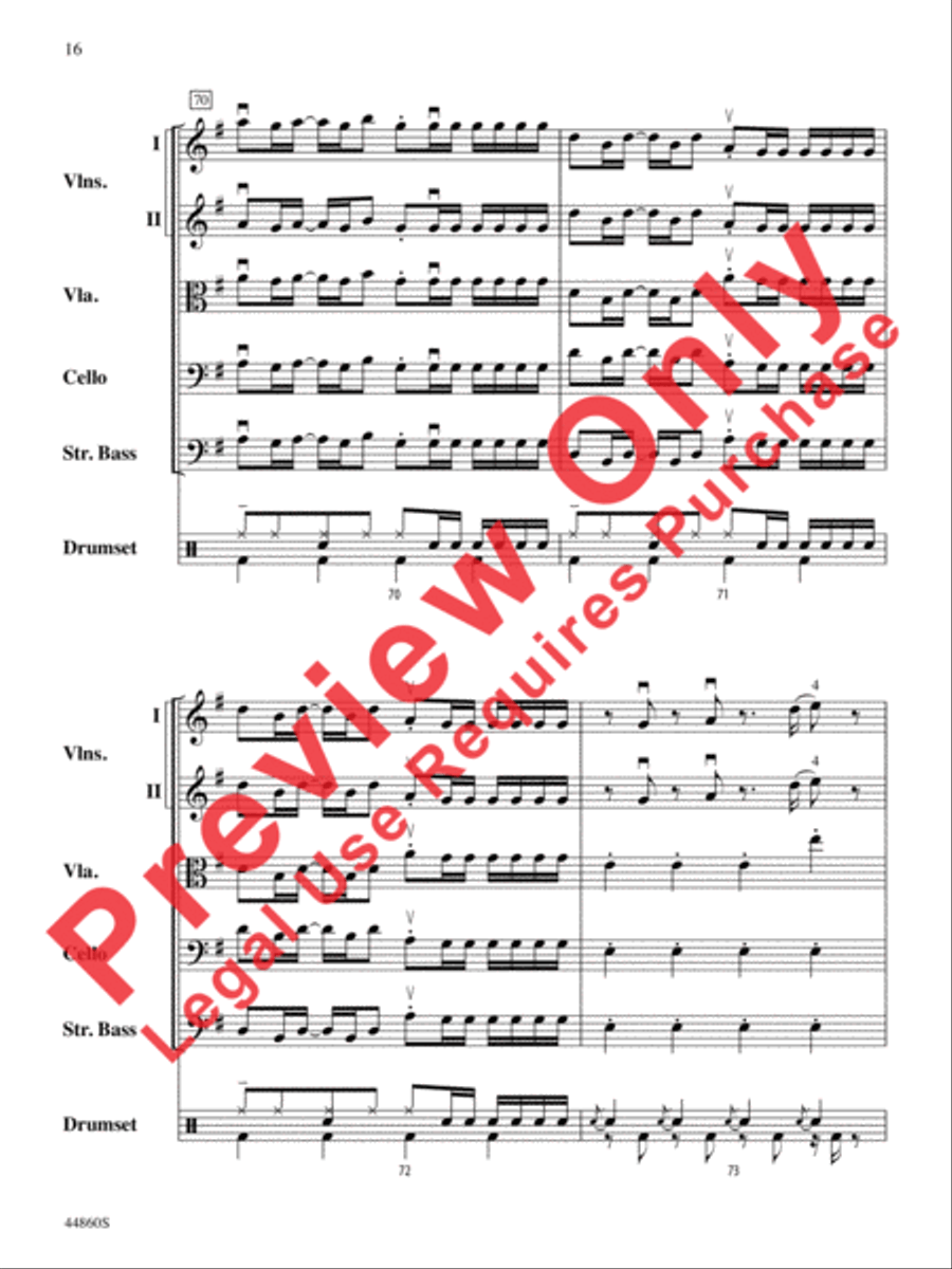 Uptown Funk Uptown Funk String Orchestra scores gallery preview page 17