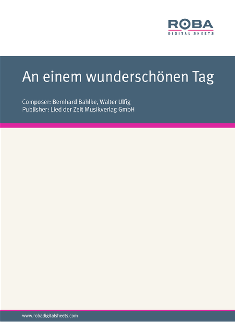An einem wunderschonen Tag Voice scores gallery preview page 1