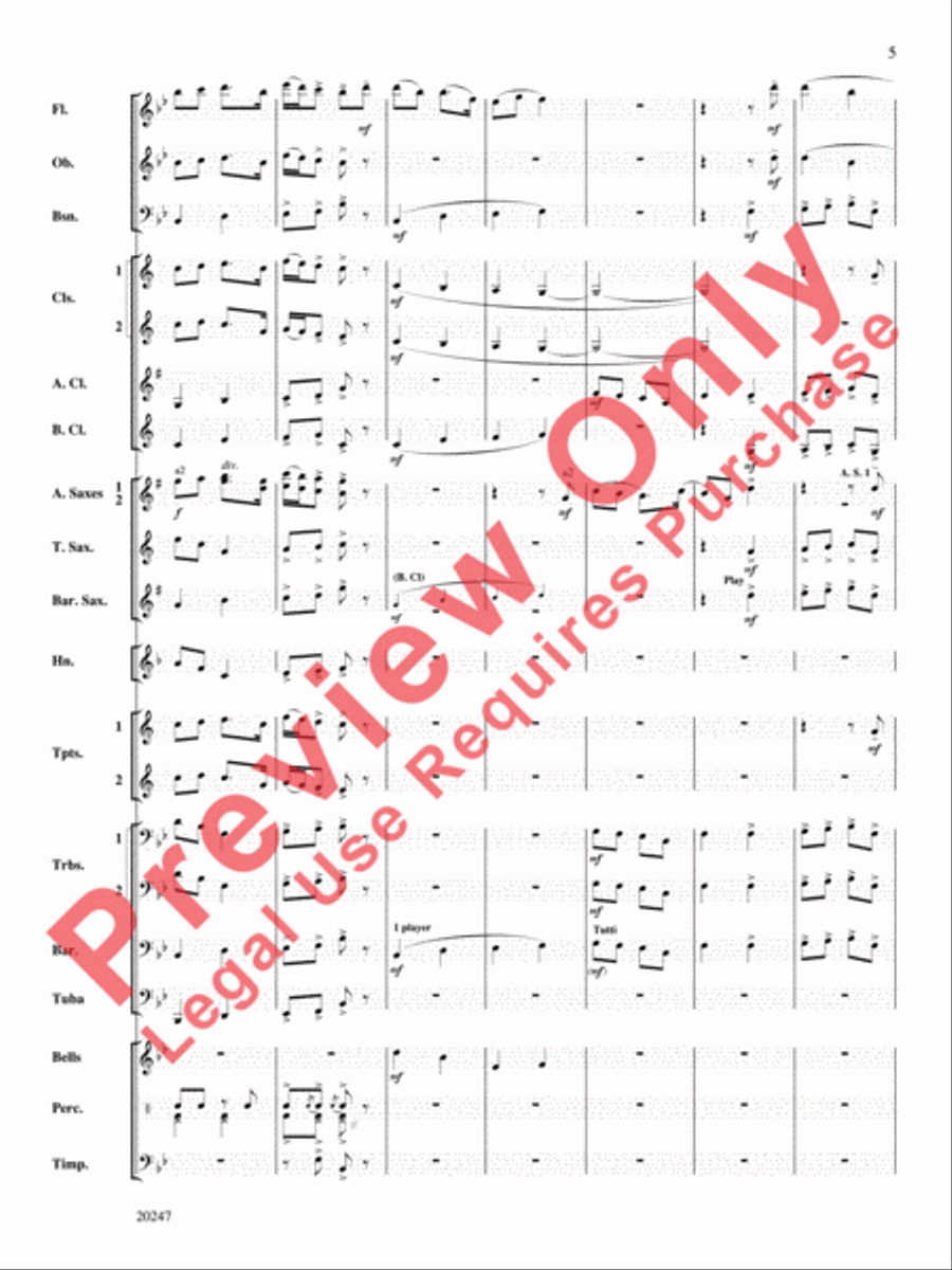 Prairie Schooner Prairie Schooner Concert Band scores gallery preview page 6