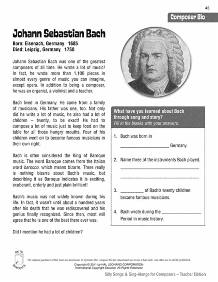 Silly Songs & Sing-Alongs for Composers Choir scores gallery preview page 7