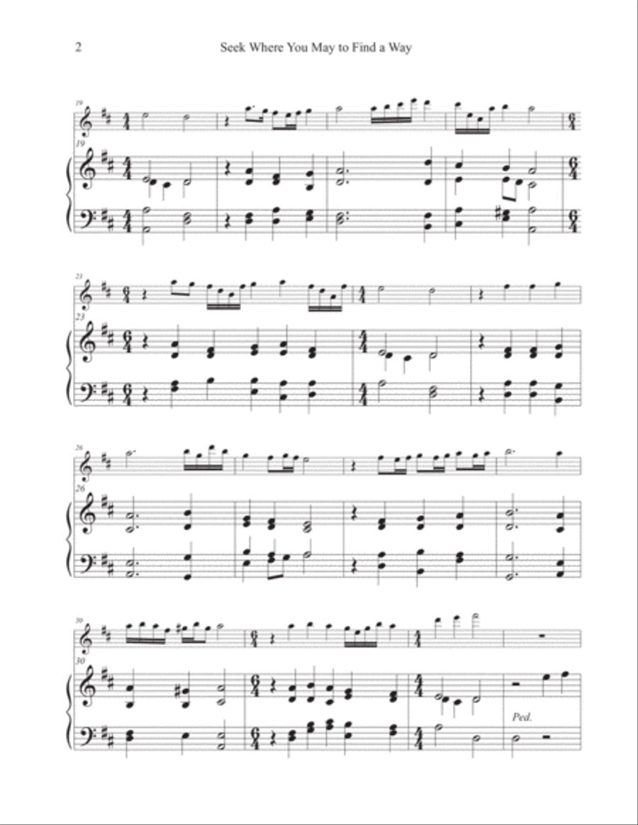 Seek Where You May To Find A Way (Hymn Tune: SUCH, WER DA WILL)