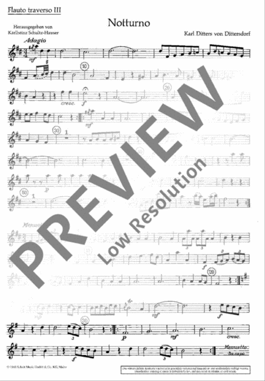 Notturno Notturno Flute scores gallery preview page 10