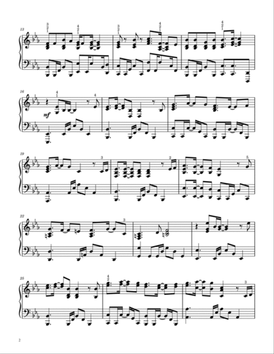 A Cruel Angel S Thesis 8 Bit Piano Solo scores gallery preview page 2