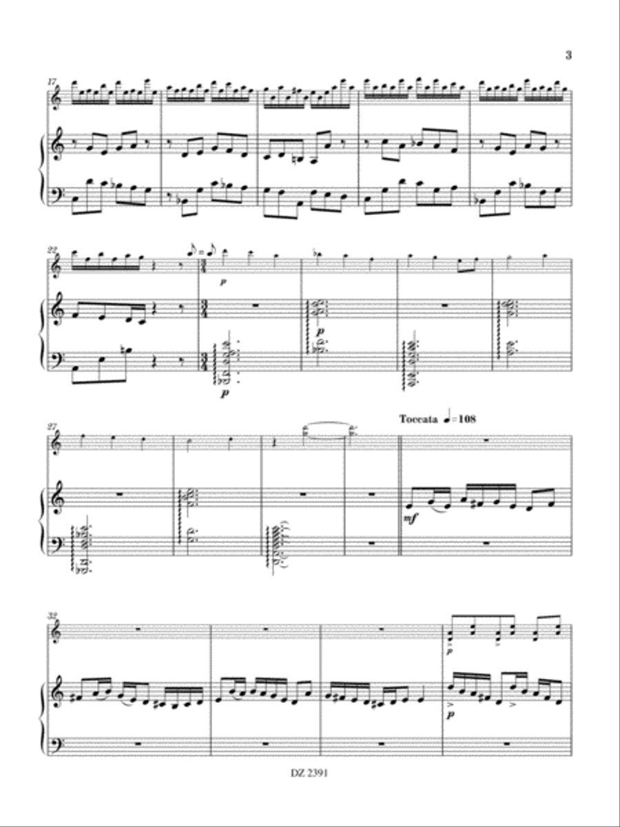 Passacaille & Toccata Harp scores gallery preview page 3