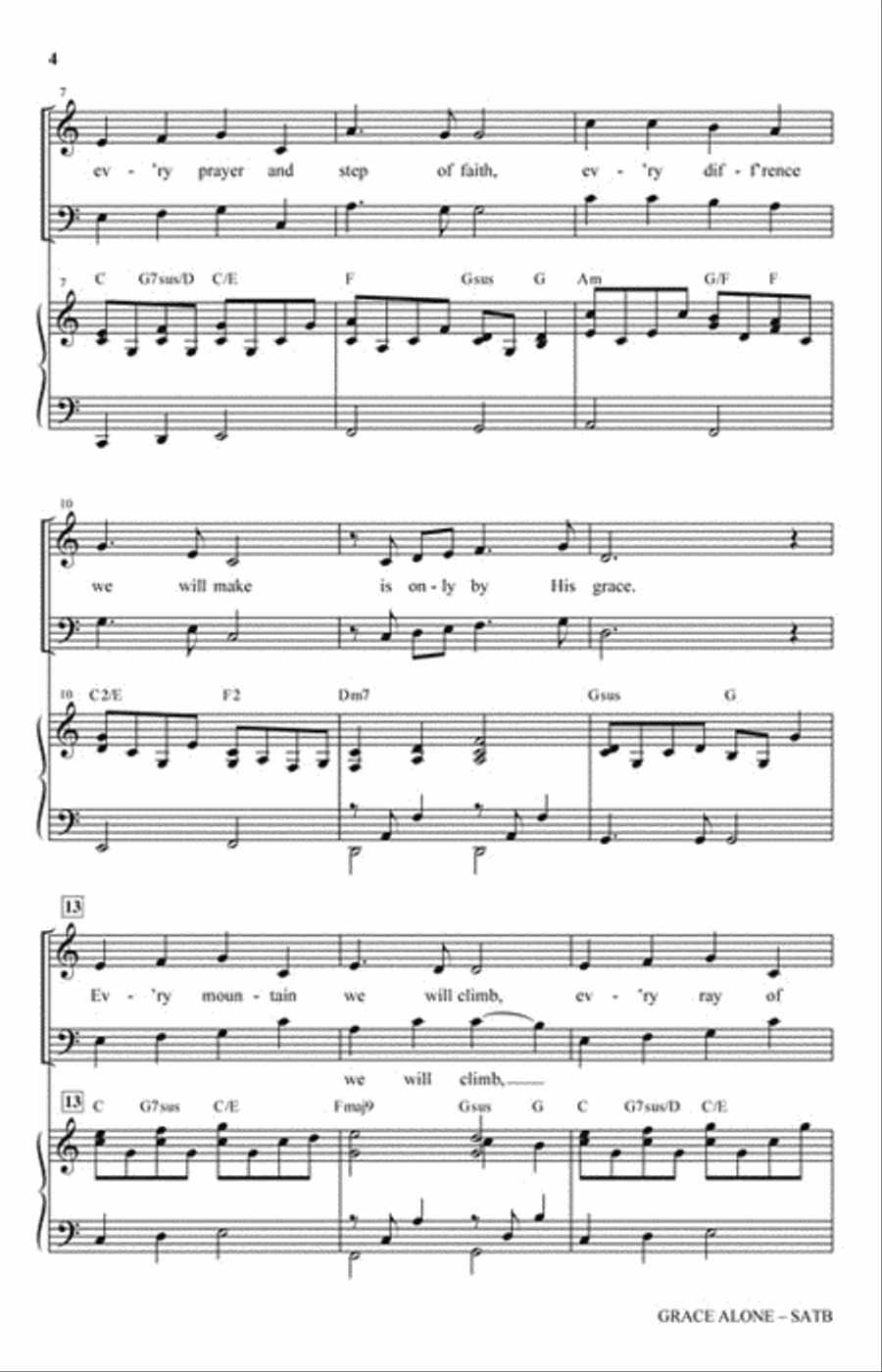 Grace Alone 4-Part scores gallery preview page 3
