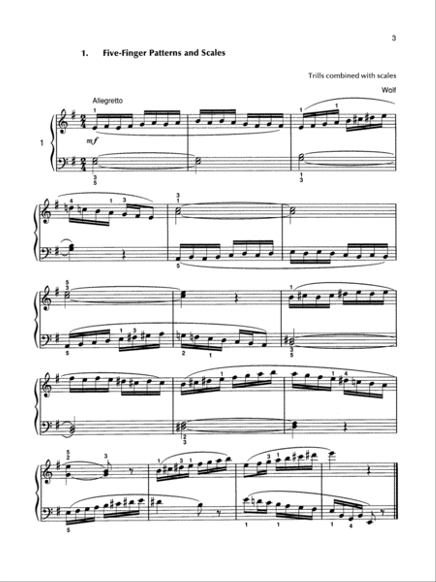 Piano Etudes for the Development of Musical Fingers, Book 4 Piano Method scores gallery preview page 3