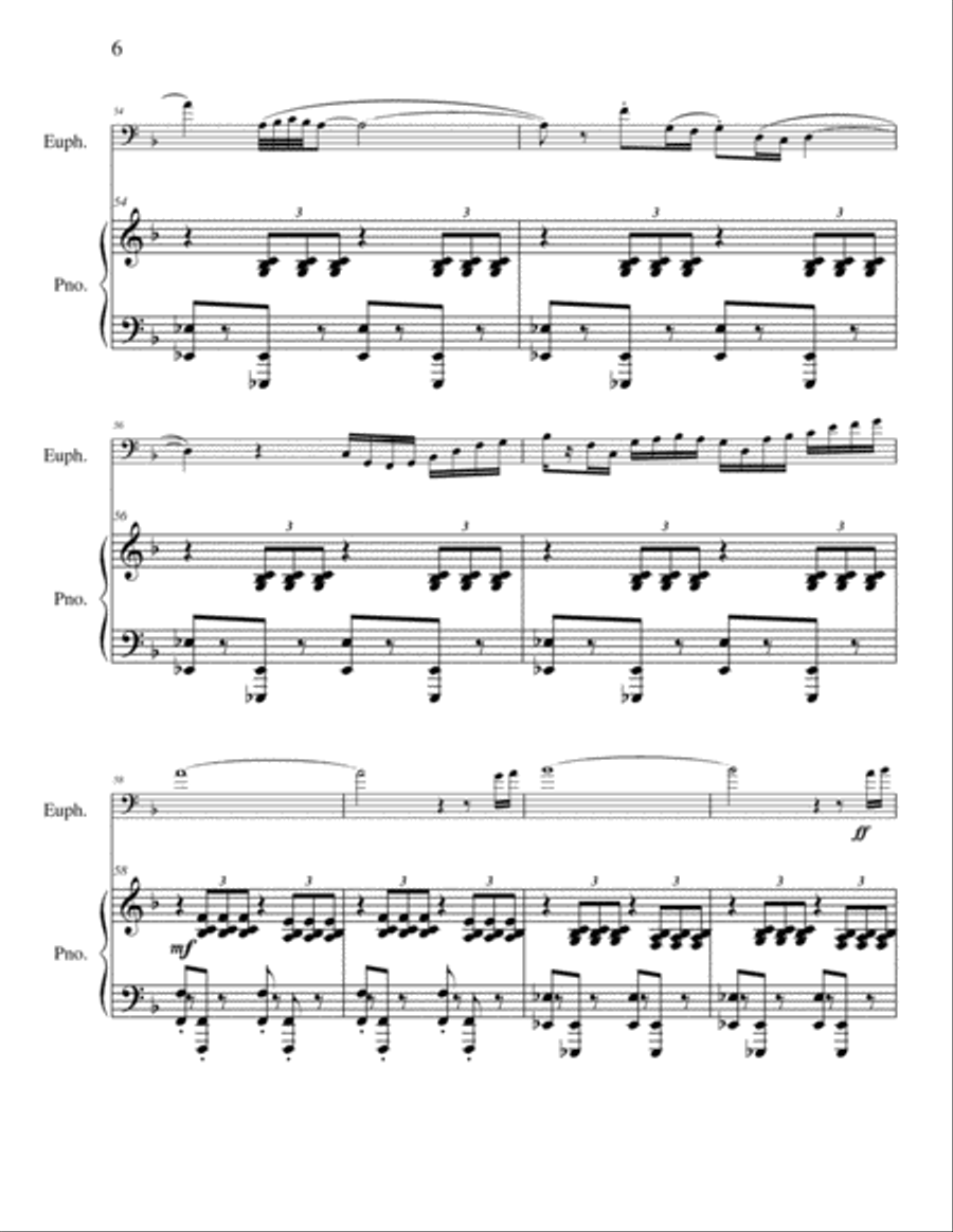 Four Four Euphonium scores gallery preview page 6