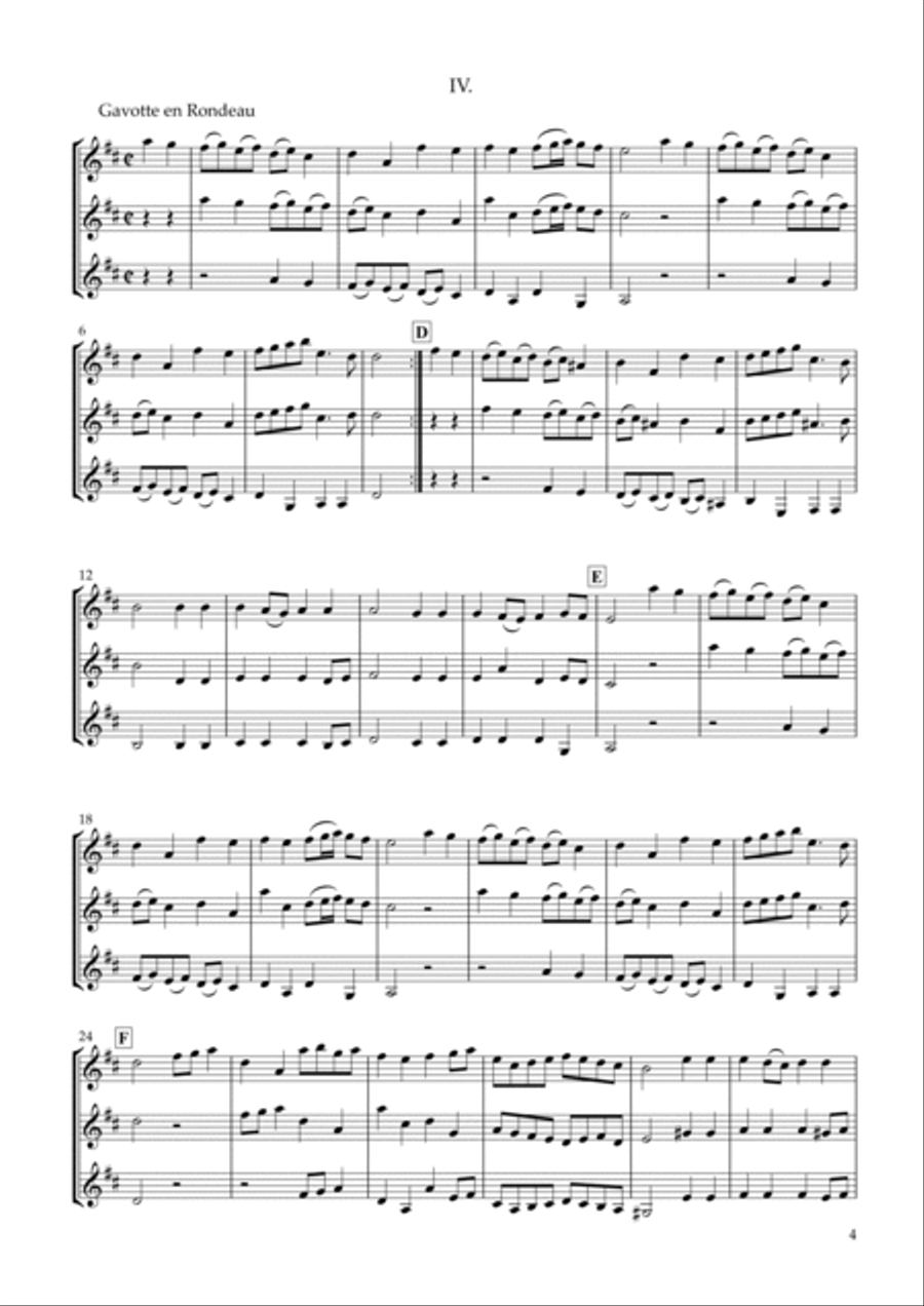 Six Sonatas No.1 for two Oboes & English Horn Op.7-1 Woodwind Ensemble scores gallery preview page 4