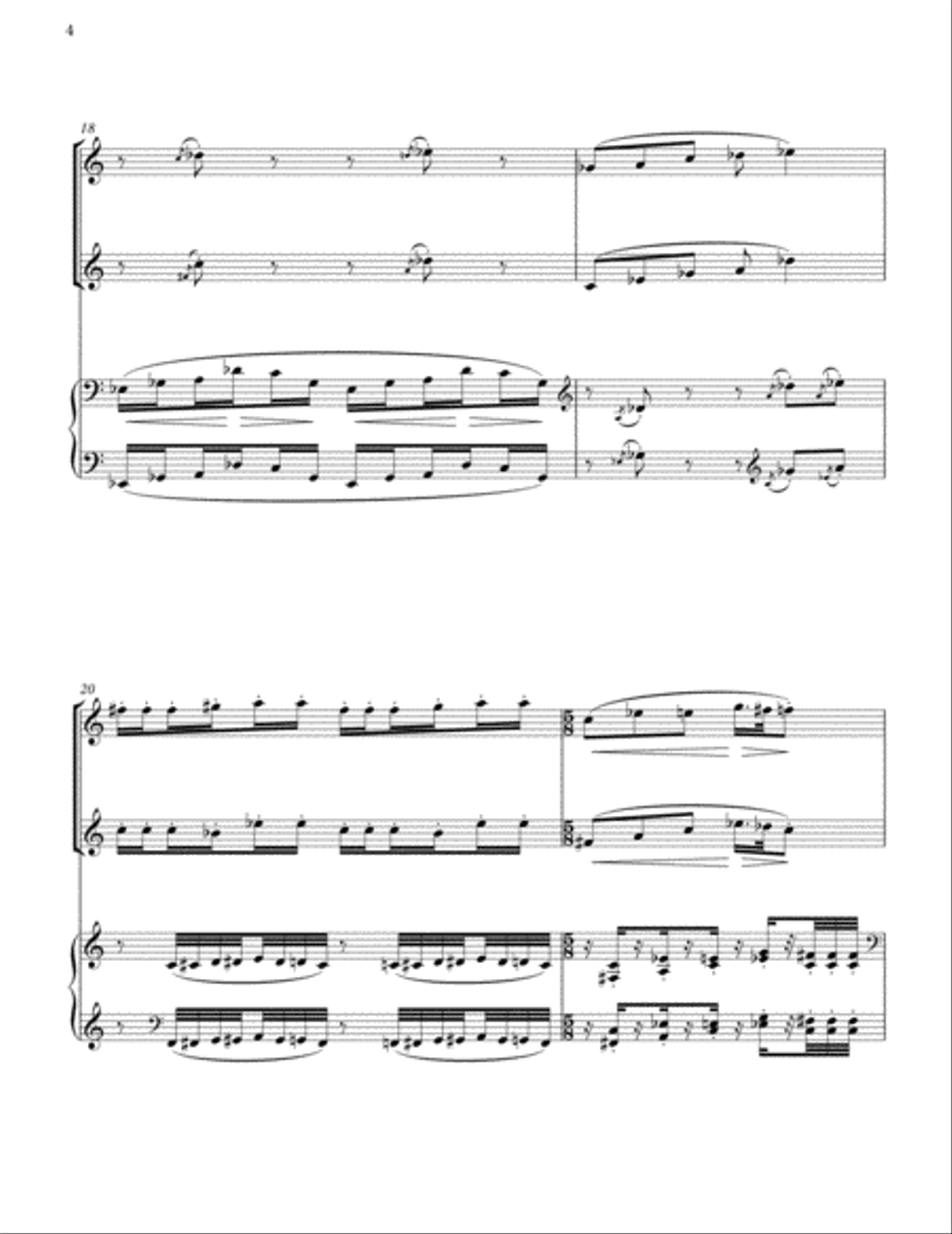 [Blank] Trio No. 1 for Flute, Clarinet, and Piano Small Ensemble scores gallery preview page 6