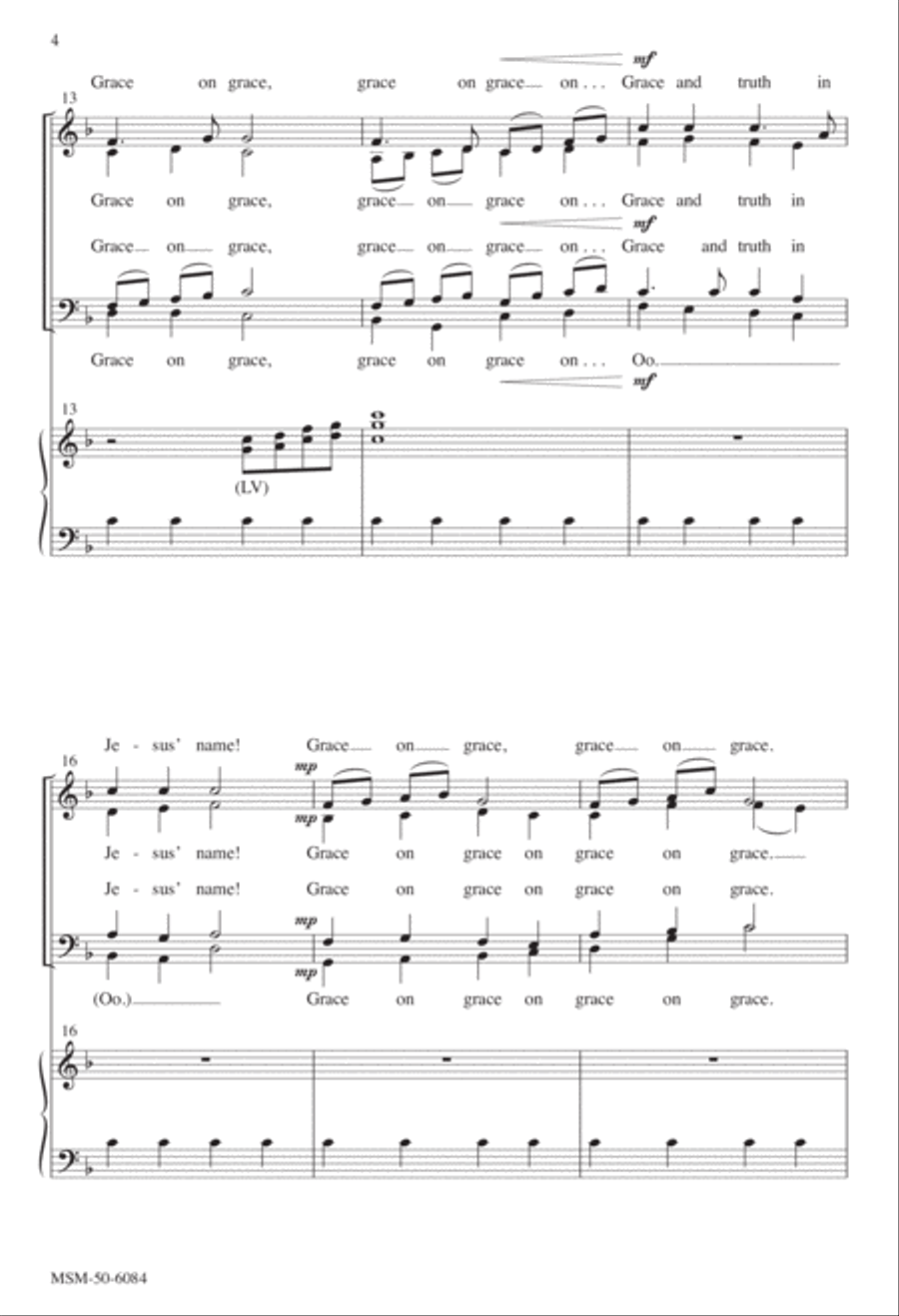 Grace on Grace 4-Part scores gallery preview page 4