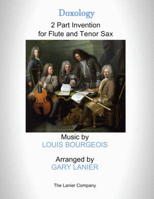 Book cover for DOXOLOGY (2 Part Invention for Flute and Tenor Sax - Score/Parts included)