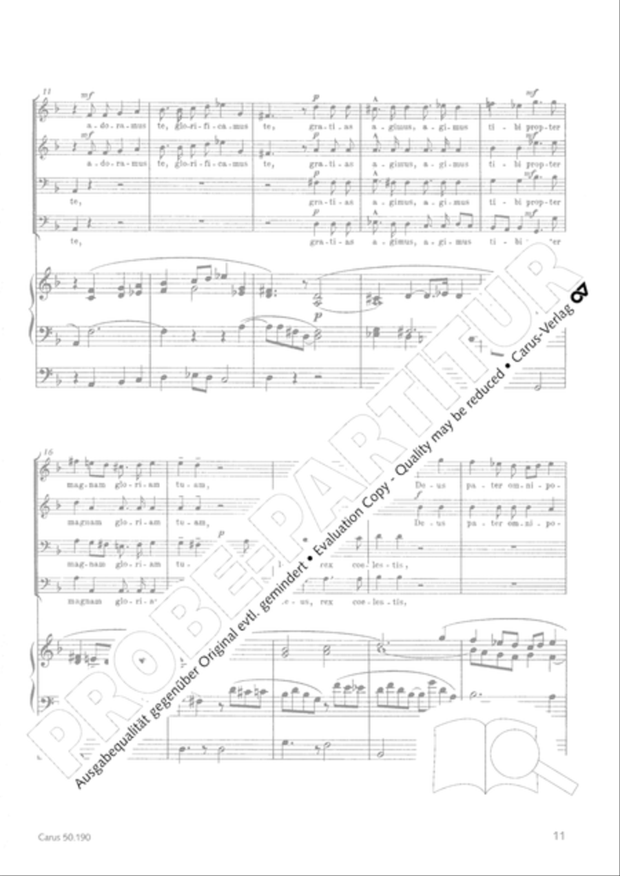 Mass in F major TTBB scores gallery preview page 11