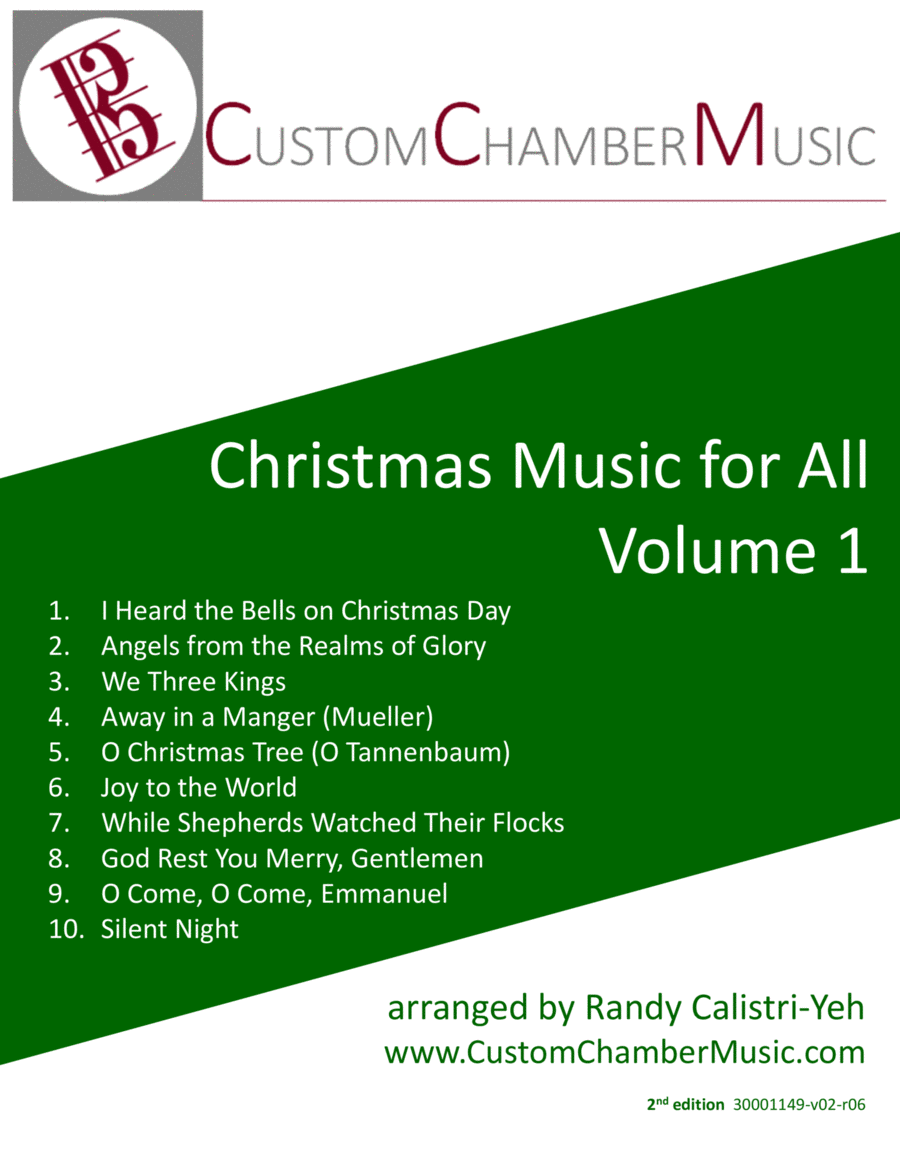 Christmas Carols for All, Volume 1 (Flexible Ensemble) Small Ensemble scores gallery preview page 1