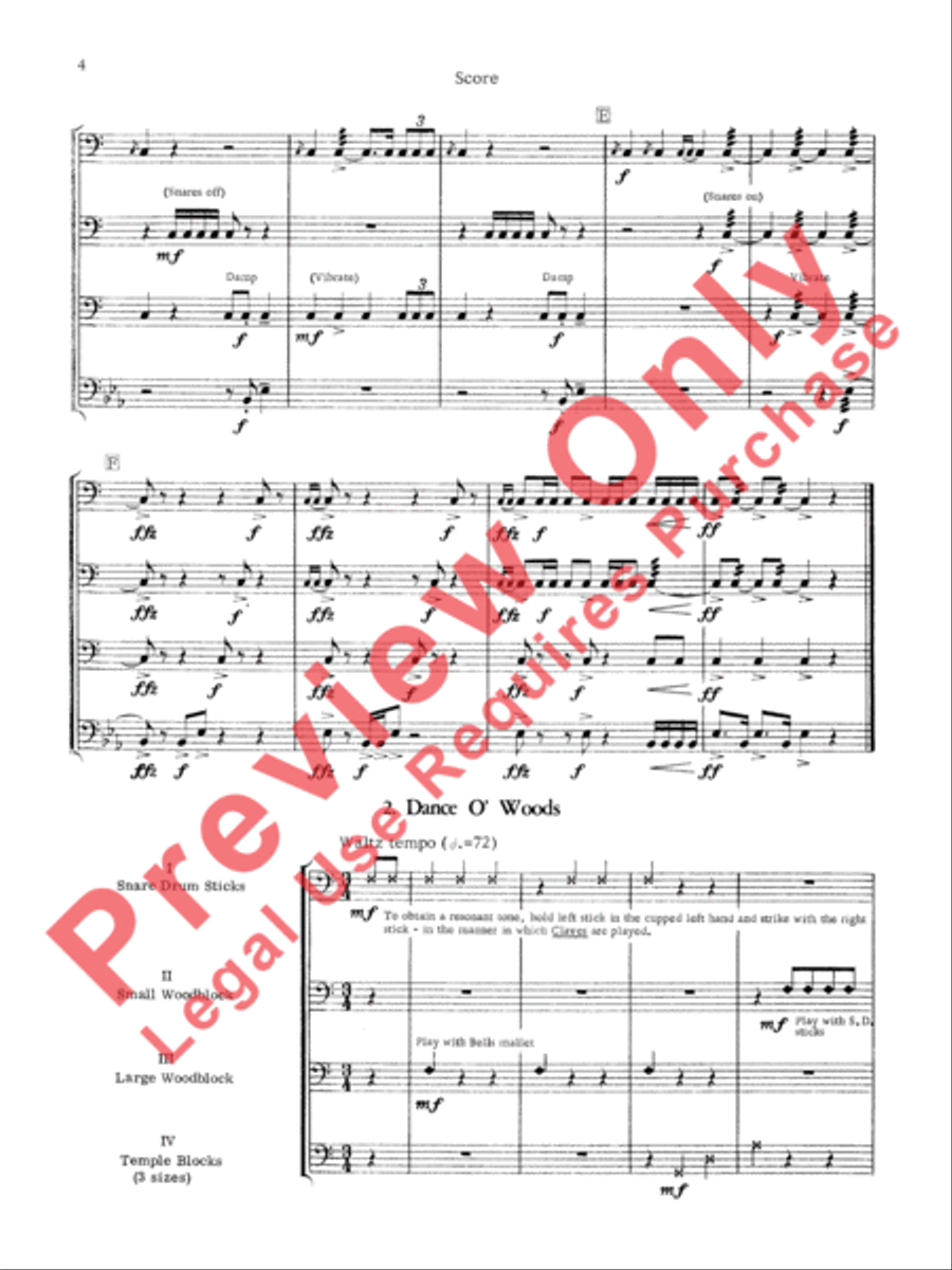 Suite for Percussion Suite for Percussion Percussion Ensemble scores gallery preview page 5