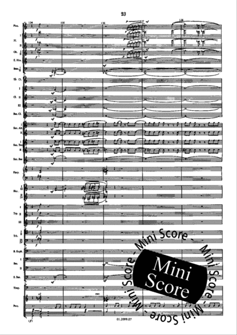 Hymns And Dances II Concert Band scores gallery preview page 29