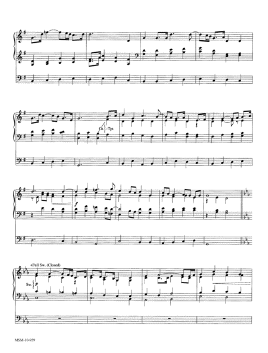 Processional and Joyous Recessional Organ scores gallery preview page 3