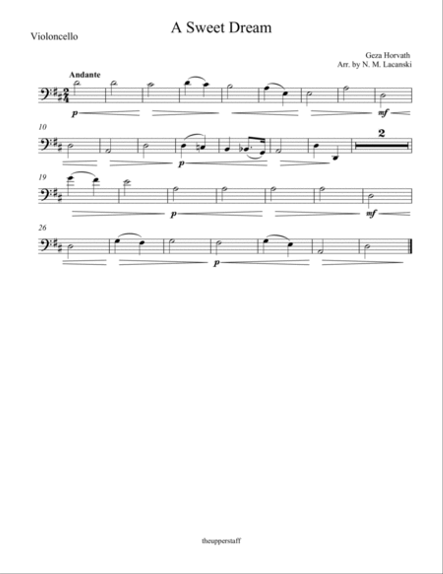 A Sweet Dream String Quartet scores gallery preview page 3
