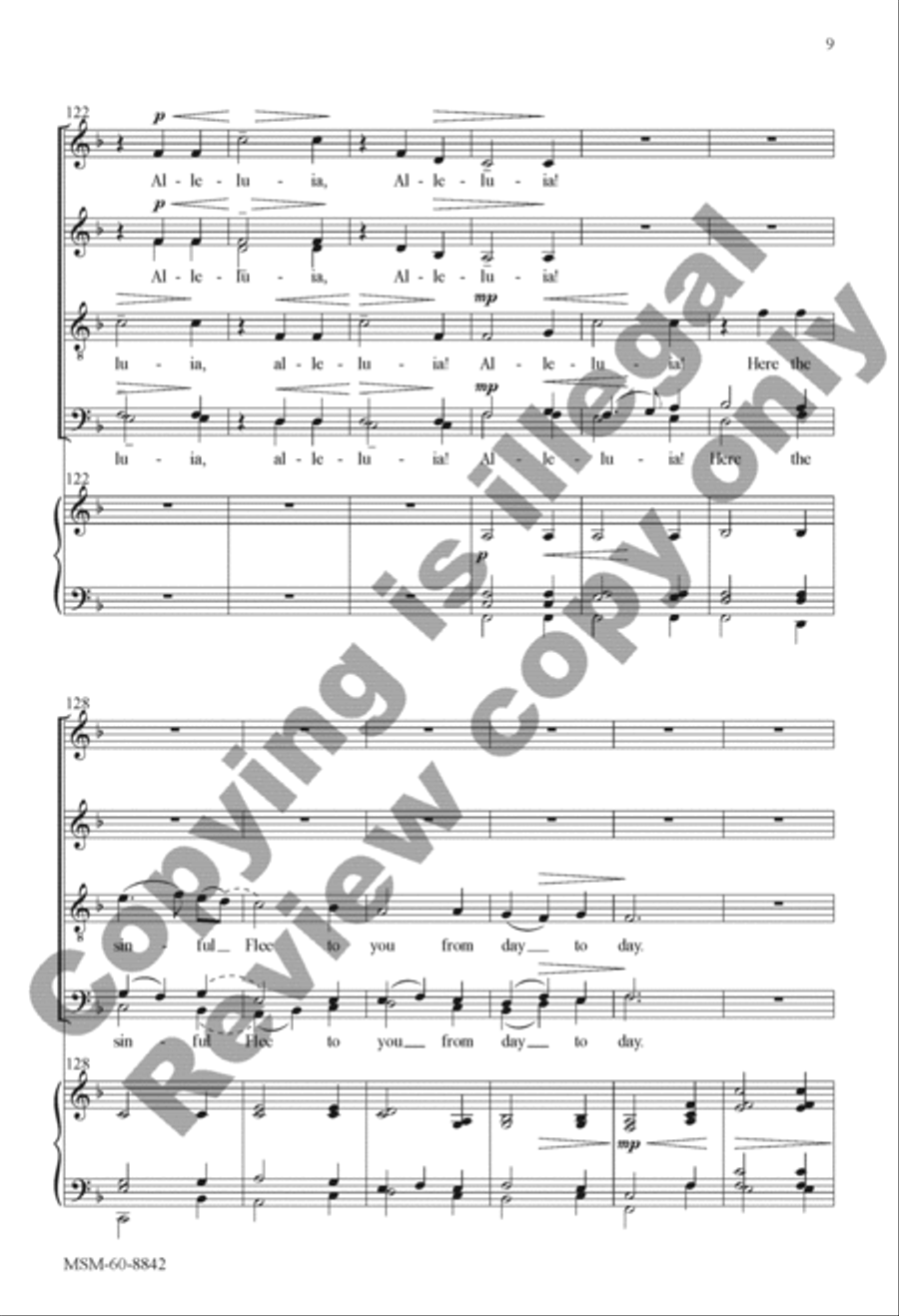 Alleluia! Sing to Jesus 4-Part scores gallery preview page 24